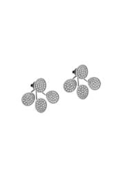 Guzema Tetra Flat Earrings in diamonds and white gold at Guzema