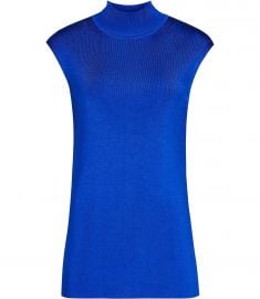 Gwen High neck knitted top at Reiss