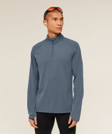 Gymshark Running Elite 14 Zip - Titanium Blue Gymshark at Gymshark