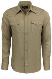 H Bar C Olive Snap Front Western Denver Shirt Pinto Ranch at Pinto Ranch