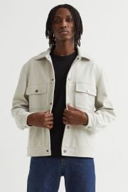 H M Faux Suede Shacket at H&M