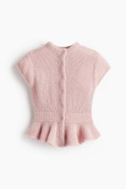 H M Knit Peplum Top at H&M