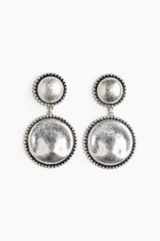 H M Metal Disc Pendant Earrings at H&M