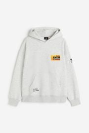 H M Oversized Printed Hoodie at H&M