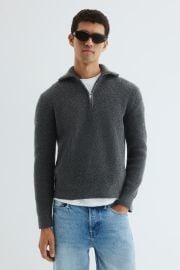 H M Regular Fit Half Zip Sweater at H&M