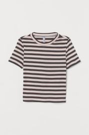 H M Rib Knit Top at H&M