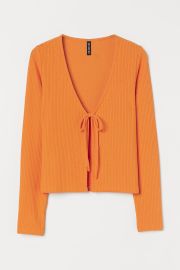 H M Ribbed Cardigan at H&M