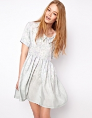 H O U S E of H A C K N E Y  HOUSE of HACKNEY Original Smock Dress in Green Dalston Candy Print at Asos