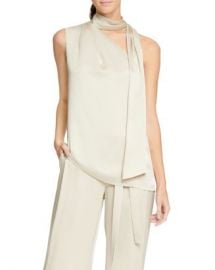 HALSTON Asymmetric Scarf-Neck Top Women - Bloomingdale s at Bloomingdales