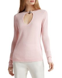 HALSTON HERITAGE Toggle Detail Cashmere Sweater at Bloomingdales