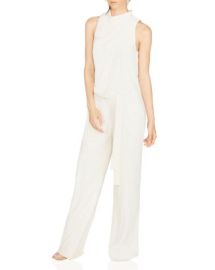 HALSTON Sleeveless Cowl Neck Draped Jumpsuit Bloomingdales at Bloomingdales