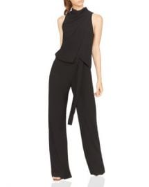 HALSTON Sleeveless Cowl-Neck Draped Jumpsuit Women - Bloomingdale s at Bloomingdales