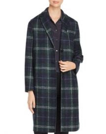 HARRIS WHARF Pressed Tartan Virgin Wool Overcoat  Women - Bloomingdale s at Bloomingdales