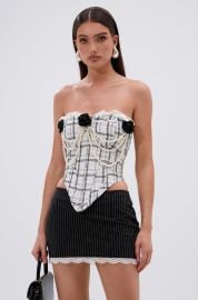 HEAVEN SENT TWEED CORSET AKIRA at Akira
