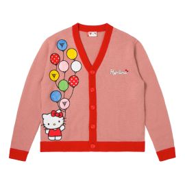 HELLO KITTY BALLOONS KNIT CARDIGAN PINK Hypland at Hypland