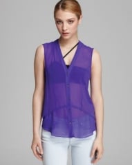 HELMUT Helmut Lang Blouse - Ghost Silk Button Down at Bloomingdales