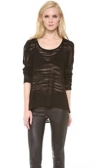 HELMUT Helmut Lang Destroyed Boucle Sweater at Shopbop