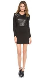 HELMUT Helmut Lang Half Leather Dress at Shopbop