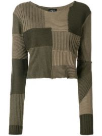 HELMUT LANG GRUNGE JUMPER - GREEN at Farfetch