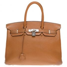 HERMES BIRKIN 35 Togo Gold leather at Joli Closet