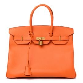 HERMES Epsom Birkin 35 Orange 1236986 FASHIONPHILE at Fashionphile