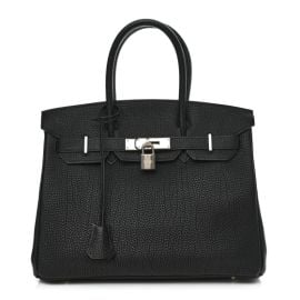 HERMES Togo Birkin 30 Black 1365050 FASHIONPHILE at Fashionphile