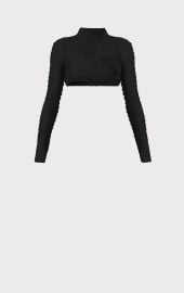 HERV LGER X LAW ROACH RIBBON EMBROIDERED CROP TOP HERV LEGR at Herve Leger