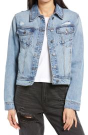 HIDDEN JEANS Fitted Denim Trucker Jacket at Nordstrom