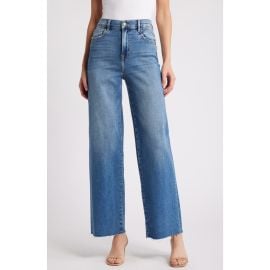 HIDDEN JEANS Raw Hem High Waist Wide Leg Dad Jeans at Nordstrom