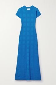 HIGH SPORT Sonya jacquard-knit maxi dress NET-A-PORTER at Net a Porter