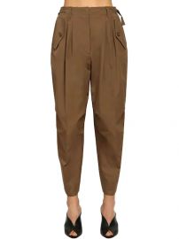 HIGH WAIST COTTON CANVAS CARGO PANTS at Luisaviaroma