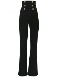 HIGH WAIST VISCOSE WIDE LEG PANTS at Luisaviaroma