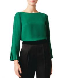 HOBBS LONDON Dionne Pleated-Sleeve Top  Women - Bloomingdale s at Bloomingdales