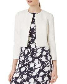 HOBBS LONDON Elize Cropped Jacket Bloomingdalex27s Women Coats amp Jackets Lightweight at Bloomingdales
