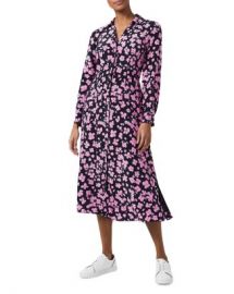 HOBBS LONDON Lulu Floral Print Midi Dress Women - Bloomingdale s at Bloomingdales