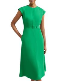 HOBBS LONDON Meera Belted Midi Dress Bloomingdales at Bloomingdales