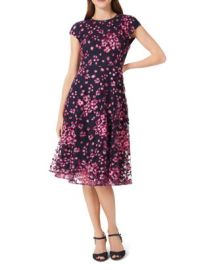 HOBBS LONDON Tia Embroidered Fit  Flare Dress   Bloomingdales at Bloomingdales