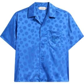 HONOR THE GIFT Tonal Dot Cotton Camp Shirt at Nordstrom