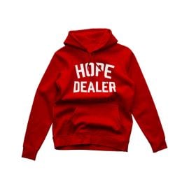 HOPE DEALER HOODIE RED Absolute Victory Everyday at Absolute Victory