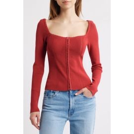HOUSE OF CB Agatha Rib Corset Top at Nordstrom