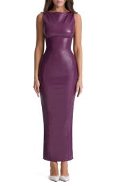 HOUSE OF CB Faux Leather Sheath Dress at Nordstrom