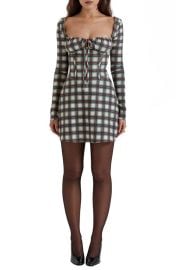 HOUSE OF CB Malika Long Sleeve Cocktail Minidress at Nordstrom