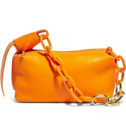 HOUSE OF WANT We Are Fabulous Vegan Leather Shoulder Bag in Sunset Stripe  at Nordstrom