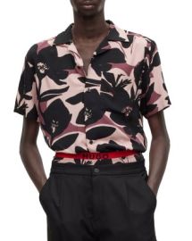 HUGO Ellino Cotton Printed Casual Shirt Bloomingdales at Bloomingdales