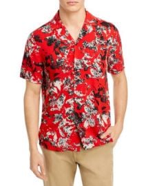 HUGO Ellino Floral Print Straight Fit Button Down Camp Shirt   Bloomingdales at Bloomingdales