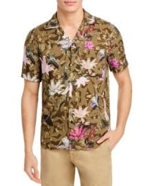 HUGO Ellino Floral Print Straight Fit Button Down Camp Shirt   Bloomingdales at Bloomingdales