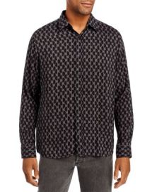 HUGO Emero Geometric Print Relaxed Fit Shirt Bloomingdales at Bloomingdales