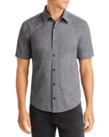 HUGO Ermino Slim Fit Short Sleeve Shirt Bloomingdales at Bloomingdales