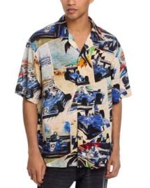 HUGO Espino Printed Camp Shirt Bloomingdales at Bloomingdales