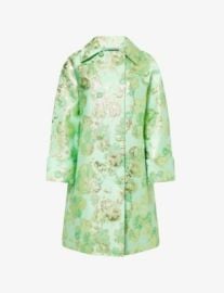 HUISHAN ZHANG - Mirabel Double-Breasted Floral Jacquard Coat com at Selfridges